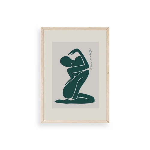 Modern Ahşap Çerçeveli Tablo 17 x 23