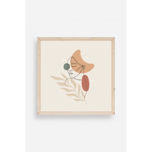 Modern Ahşap Çerçeveli Tablo 23 x 23