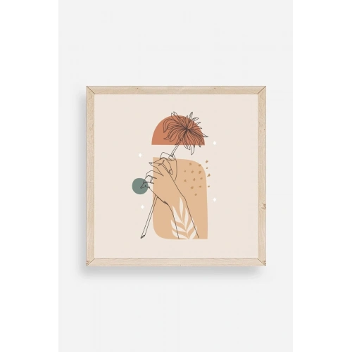 Modern Ahşap Çerçeveli Tablo 23 x 23