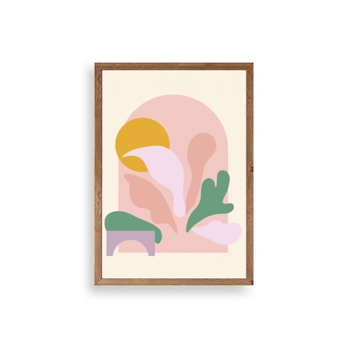 Modern Ahşap Çerçeveli Tablo 23 x 30