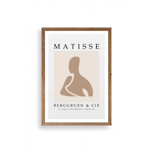 Modern Ahşap Çerçeveli Tablo 23 x 30