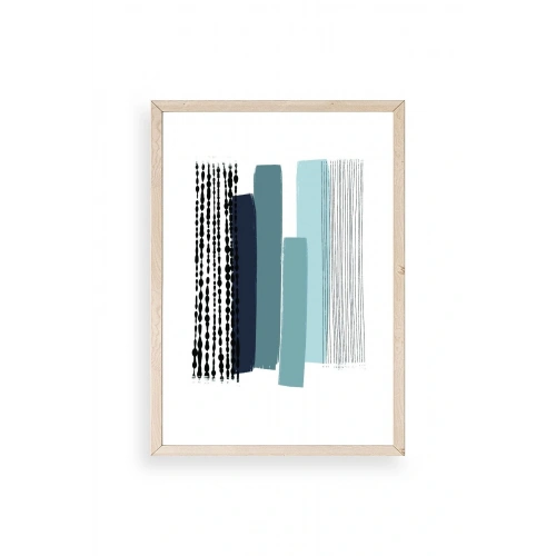 Modern Ahşap Çerçeveli Tablo 23 x 30