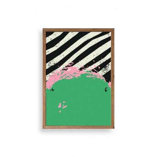 Modern Ahşap Çerçeveli Tablo 30 x 42