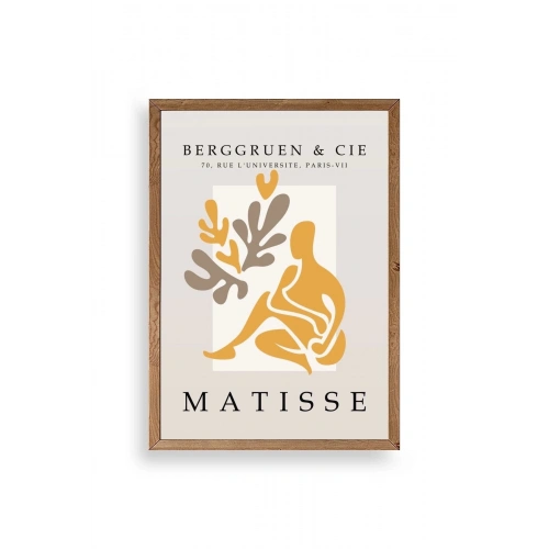 Modern Ahşap Çerçeveli Tablo 30 x 42