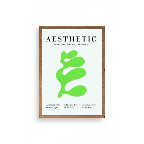 Modern Ahşap Çerçeveli Tablo 30 x 42