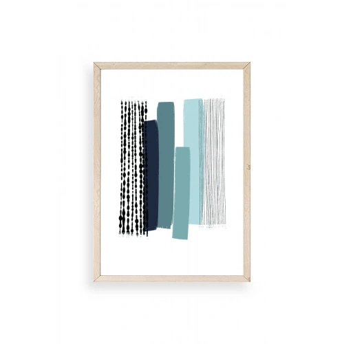 Modern Ahşap Çerçeveli Tablo 30 x 42