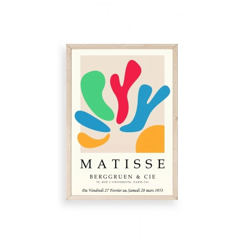 Modern Ahşap Çerçeveli Tablo 30 x 42