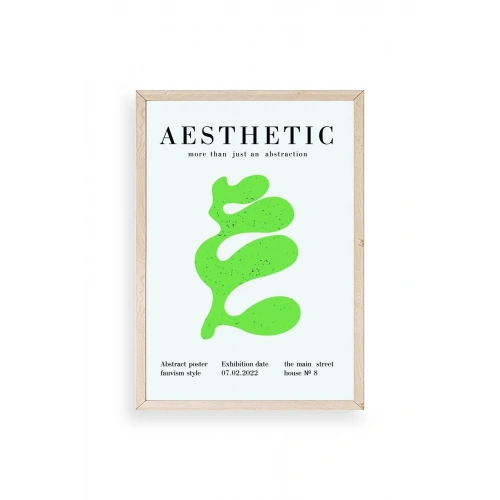 Modern Ahşap Çerçeveli Tablo 30 x 42