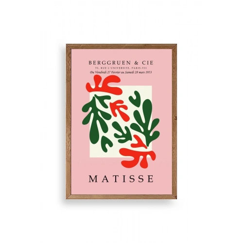 Modern Ahşap Çerçeveli Tablo 30 x 42