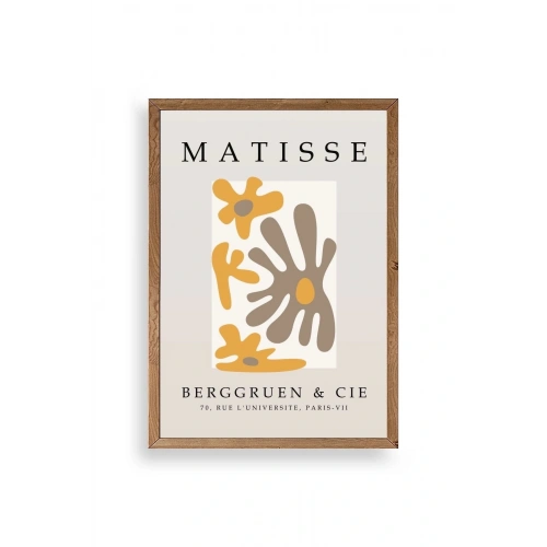 Modern Ahşap Çerçeveli Tablo 30 x 42