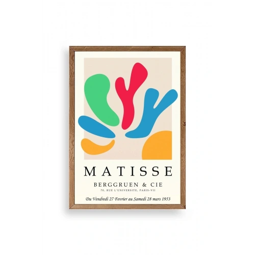 Modern Ahşap Çerçeveli Tablo 30 x 42