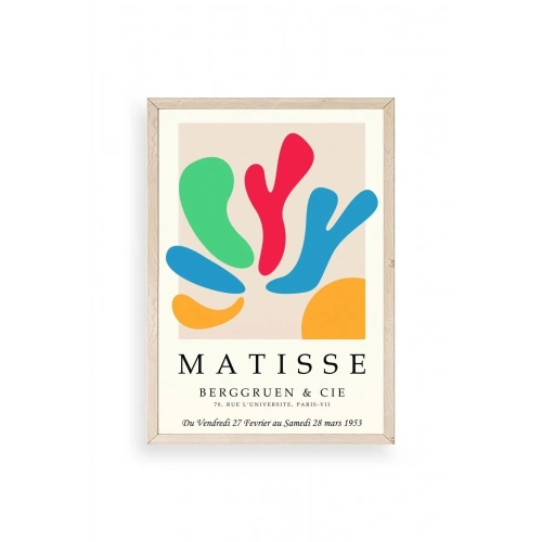 Modern Ahşap Çerçeveli Tablo 30 x 42