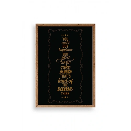 Modern Ahşap Çerçeveli Tablo 30 x 42