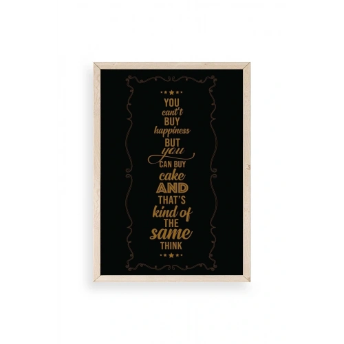 Modern Ahşap Çerçeveli Tablo 30 x 42