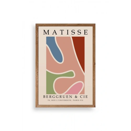 Modern Ahşap Çerçeveli Tablo 30 x 42