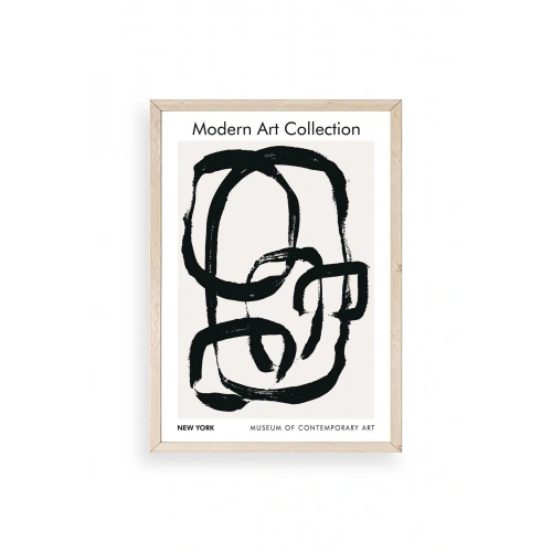 Modern Ahşap Çerçeveli Tablo 30 x 42