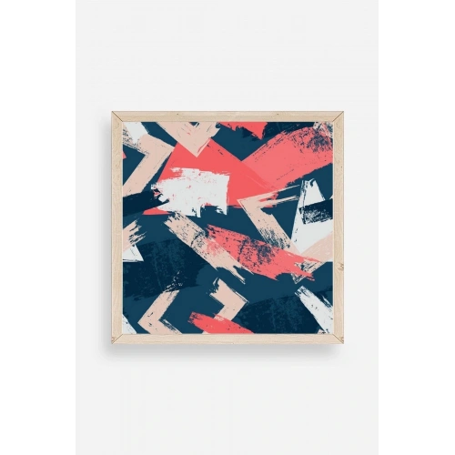 Modern Ahşap Çerçeveli Tablo 42 x 42