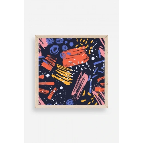 Modern Ahşap Çerçeveli Tablo 50 x 50