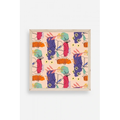 Modern Ahşap Çerçeveli Tablo 50 x 50