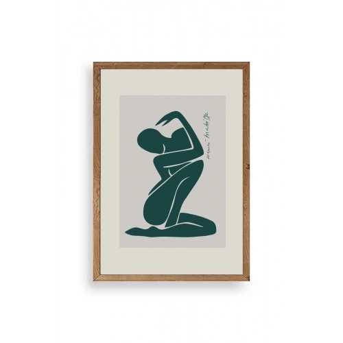 Modern Ahşap Çerçeveli Tablo 50 x 70