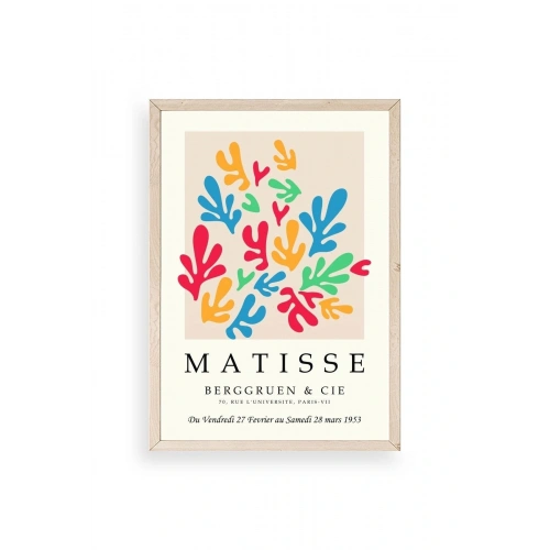 Modern Ahşap Çerçeveli Tablo 50 x 70