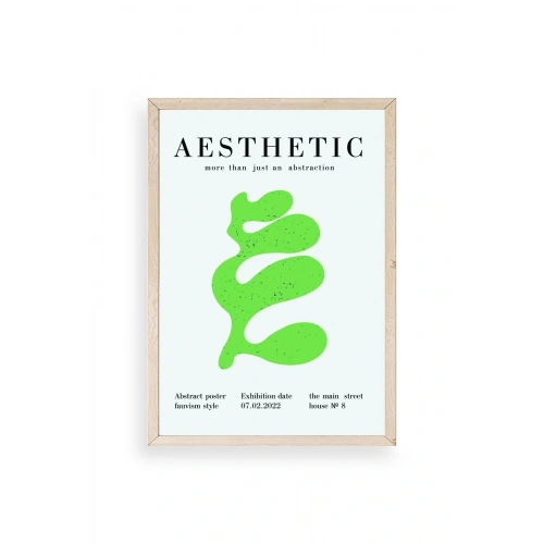 Modern Ahşap Çerçeveli Tablo 50 x 70