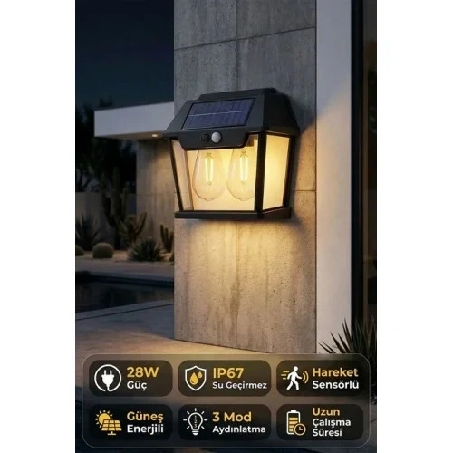 Modüler Çift Yönlü Solar Led Lambası 1 Adet