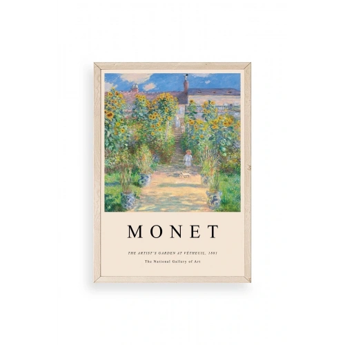Monet Ahşap Çerçeveli Tablo 50 x 70