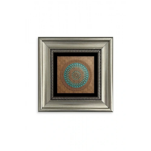 Motif Çerçeveli Taş Tablo 20 cm
