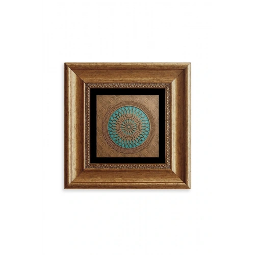 Motif Çerçeveli Taş Tablo 20 cm