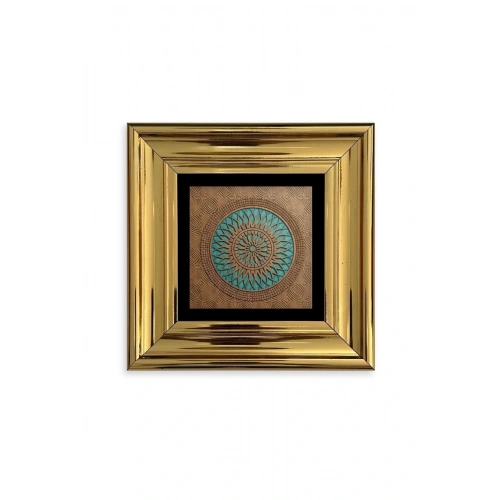 Motif Çerçeveli Taş Tablo 20 cm