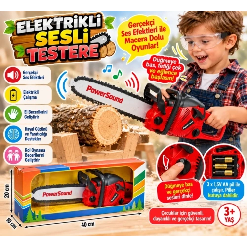 Motorlu Sesli Testere 1 Adet