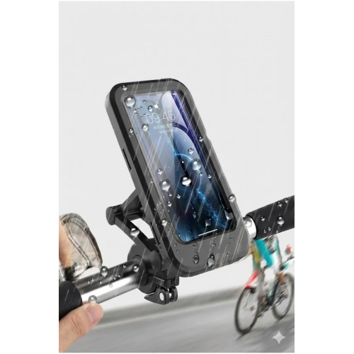 Motosiklet Bisiklet Su Geçirmez Manyetik Telefon Tutucu Gidon Navigasyon Kılıfı