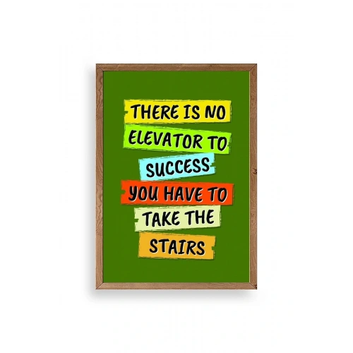 Motto Ahşap Çerçeveli Tablo 17 x 23