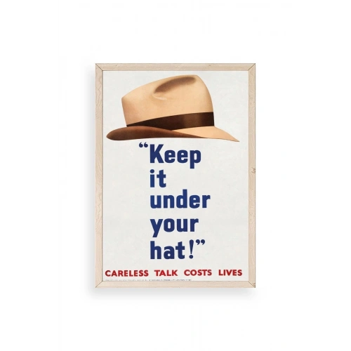 Motto Ahşap Çerçeveli Tablo 23 x 30