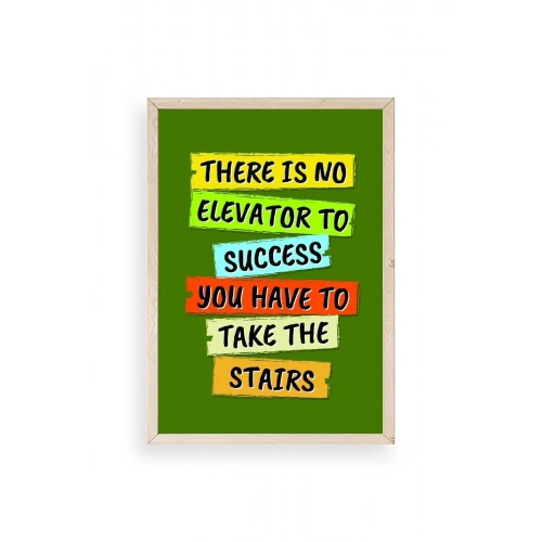 Motto Ahşap Çerçeveli Tablo 23 x 30