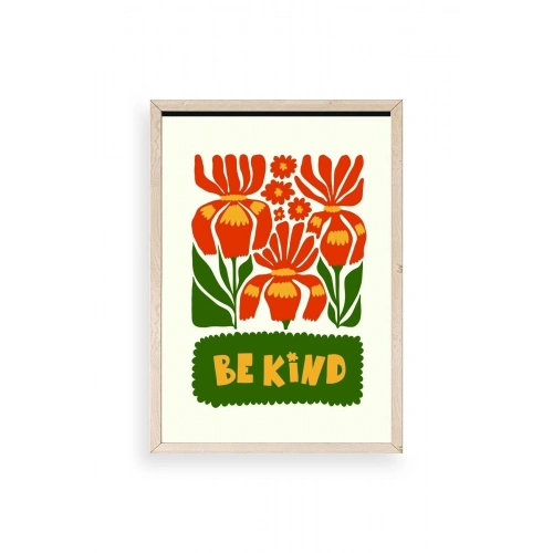 Motto Ahşap Çerçeveli Tablo 23 x 30