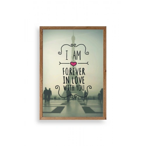 Motto Ahşap Çerçeveli Tablo 23 x 30