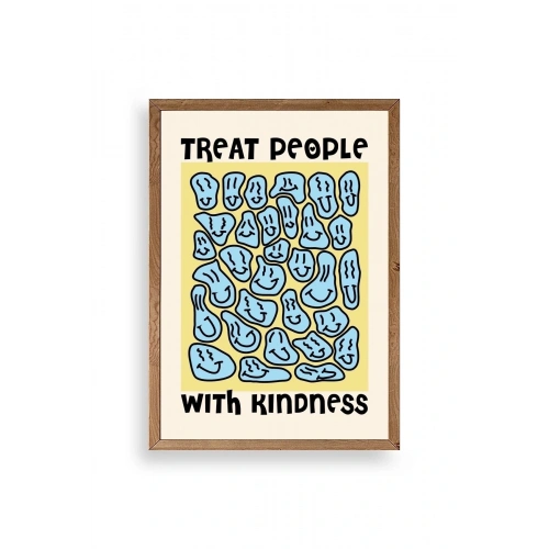 Motto Ahşap Çerçeveli Tablo 23 x 30