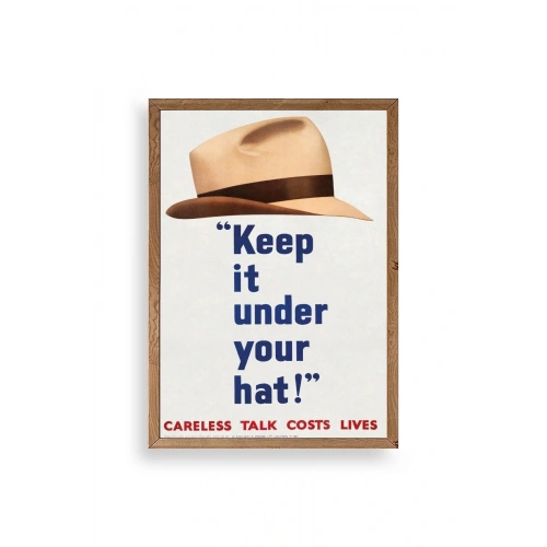 Motto Ahşap Çerçeveli Tablo 30 x 42