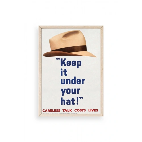 Motto Ahşap Çerçeveli Tablo 30 x 42