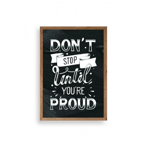 Motto Ahşap Çerçeveli Tablo 50 x 70
