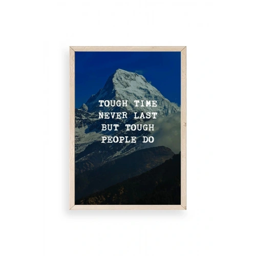 Motto Ahşap Çerçeveli Tablo 50 x 70