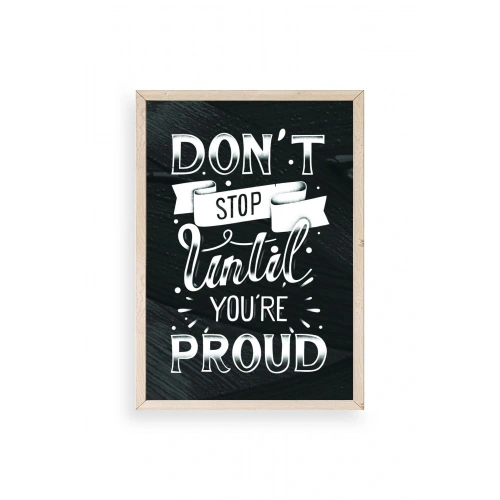 Motto Ahşap Çerçeveli Tablo 50 x 70