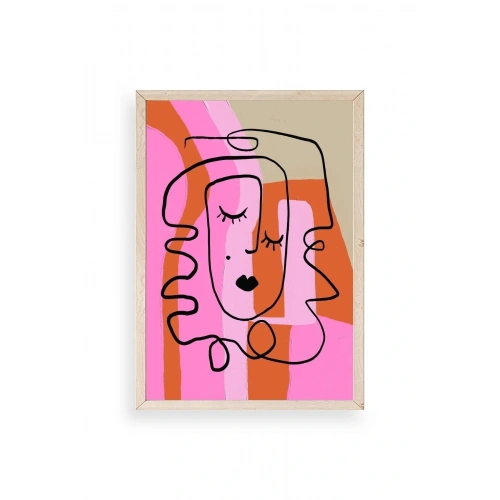 Motto Ahşap Çerçeveli Tablo 50 x 70