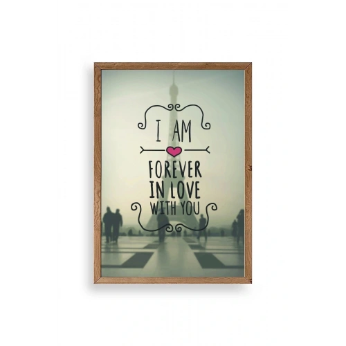 Motto Ahşap Çerçeveli Tablo 50 x 70