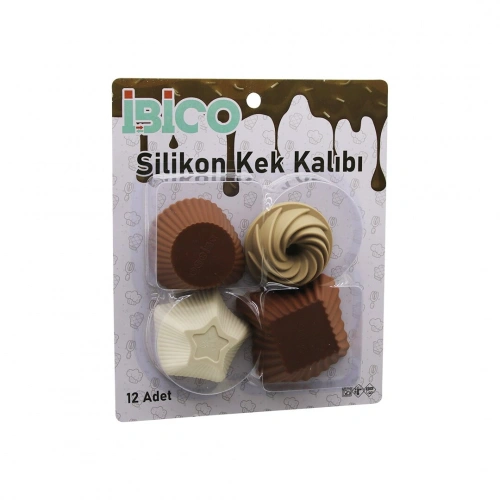 Muffin Kek Kalıbı Seti - 12li Paket - Karışık Şekilli Set