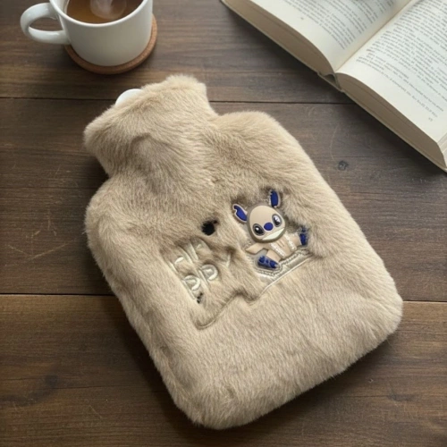 Mutlu Robot Hayvan Figürlü Peluş Sıcak Su Torbası 1 Lt – Yumuşak Kılıf, Uzun Süre Sıcak Tutan Termal Su Torbası (5365)