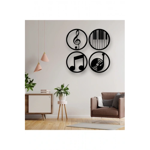 Müzik Nota Dekoratif Tablo 80 x 80