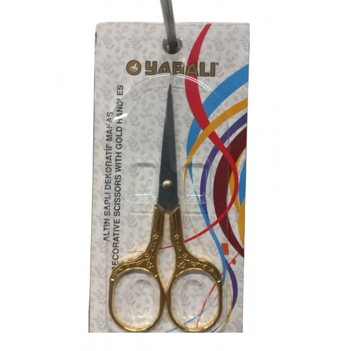 Nakış Makası Altın Saplı Dekoratif Makas Model 1
